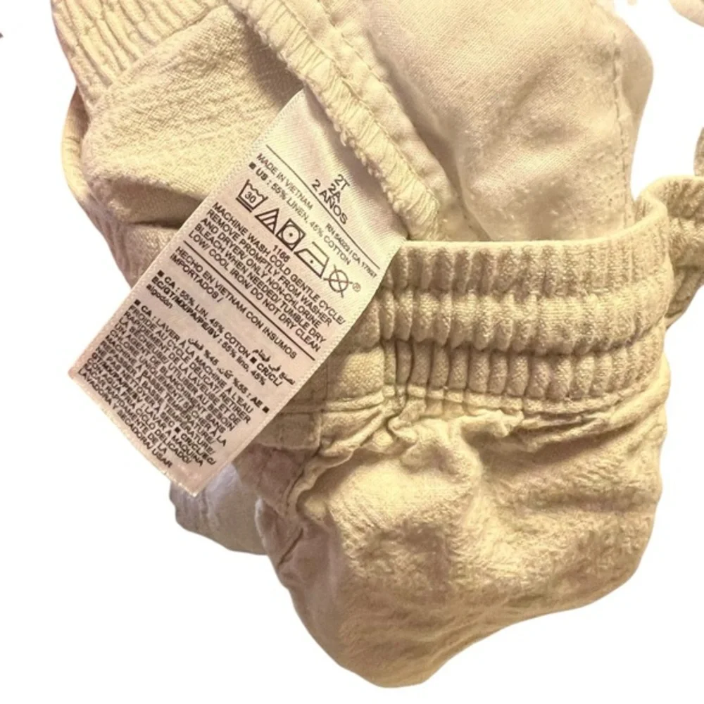 Old Navy Linen Blend Pull On Shorts Toddler‎ Size 2T